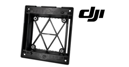 Fan dust proof cover with square black frame and internal X brace