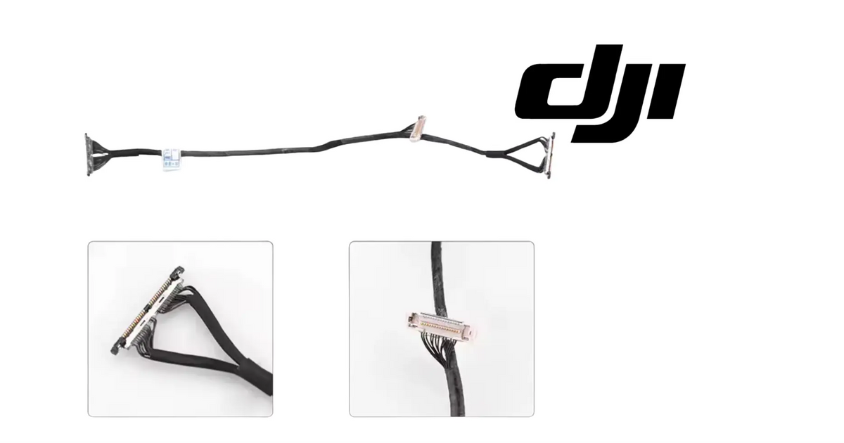 DJI gimbal signal cable for Mavic 2 Zoom, black wire with small plug ends