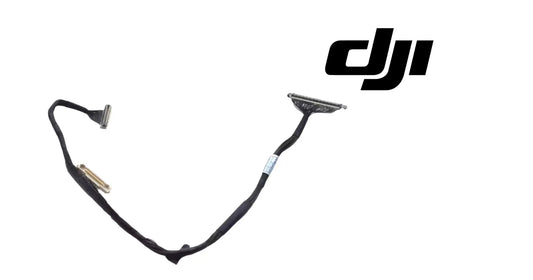 DJI gimbal signal cable with two connector ends and ribbed coax