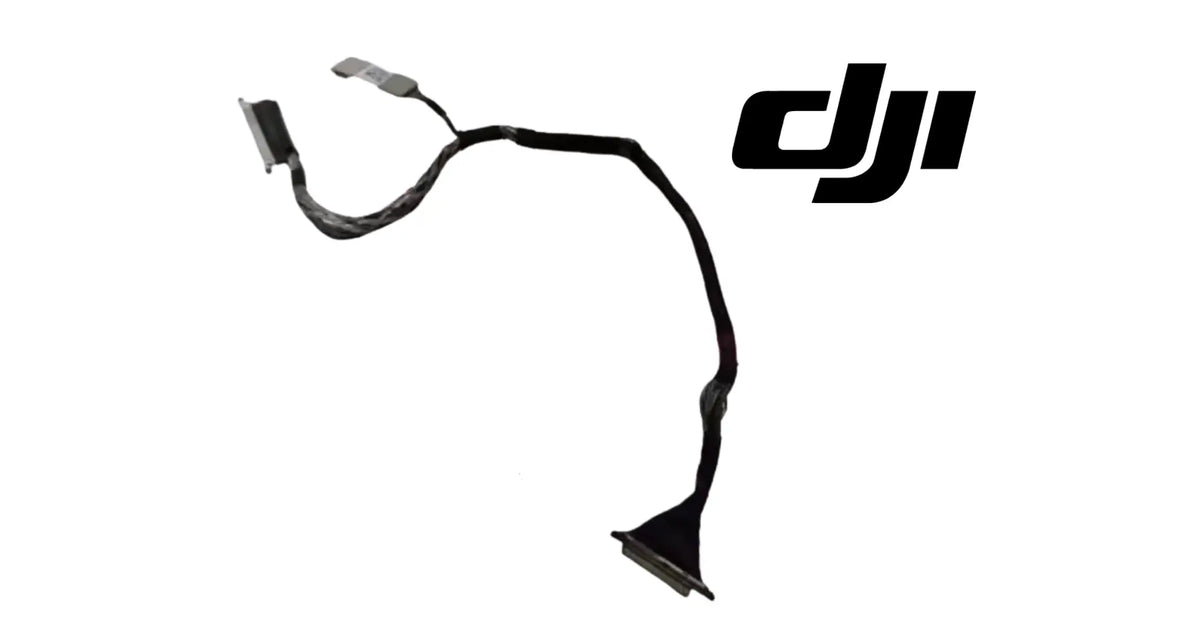 DJI gimbal signal cable with long black wire and multiple gray connector plugs