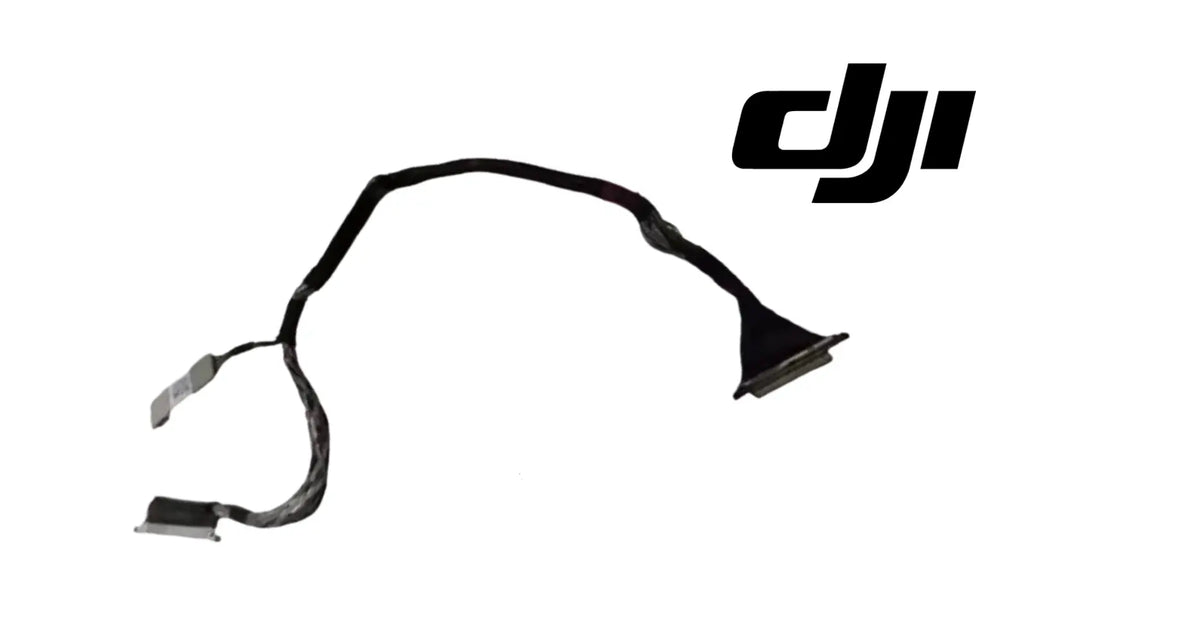 DJI gimbal signal cable with black wire and gray connector ends