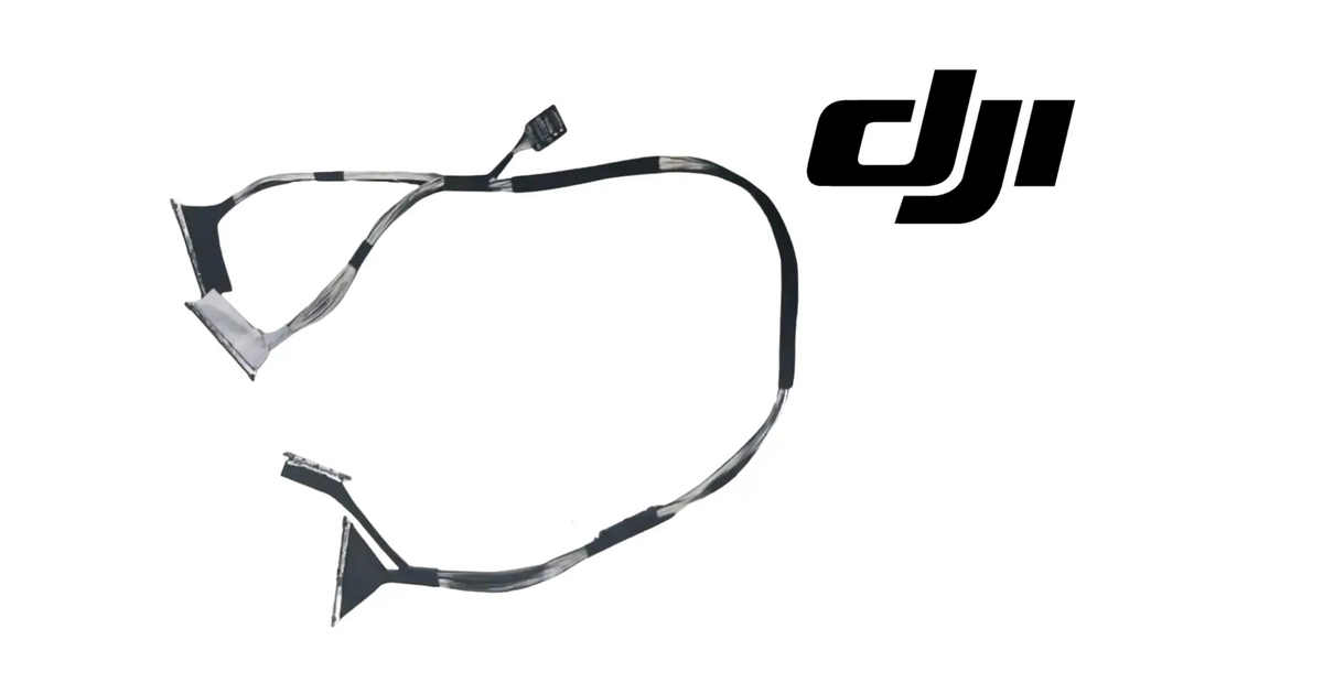 DJI gimbal signal cable with several ribbon branches and small electronic plugs