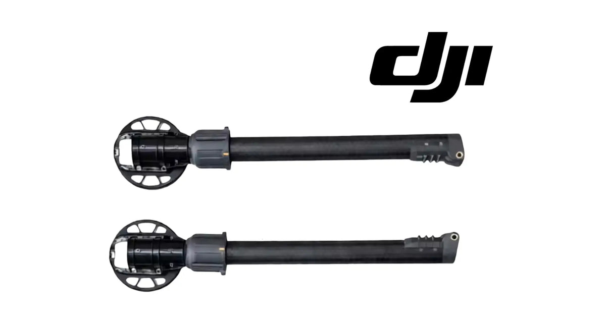 DJI Matrice 400 drone arm assembly, two arms side view
