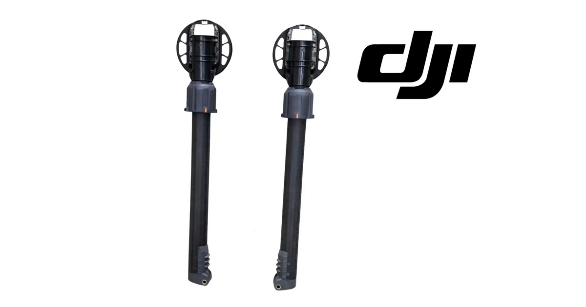 DJI Matrice 400 drone arm assembly, two full arms with motor housings