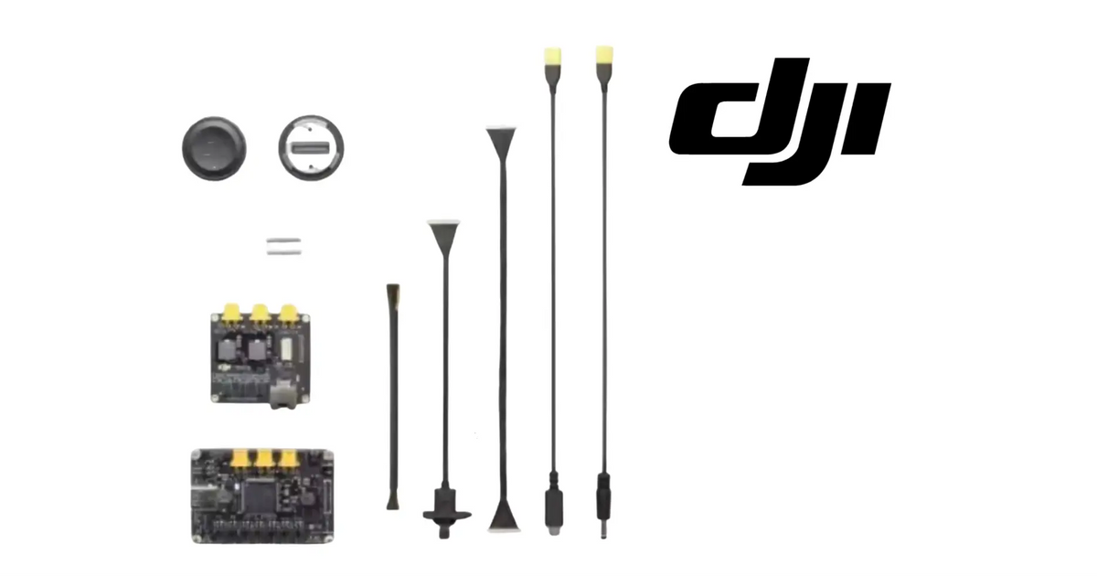 DJI Matrice 400 E-Port V2 development kit with circuit boards and mounting parts