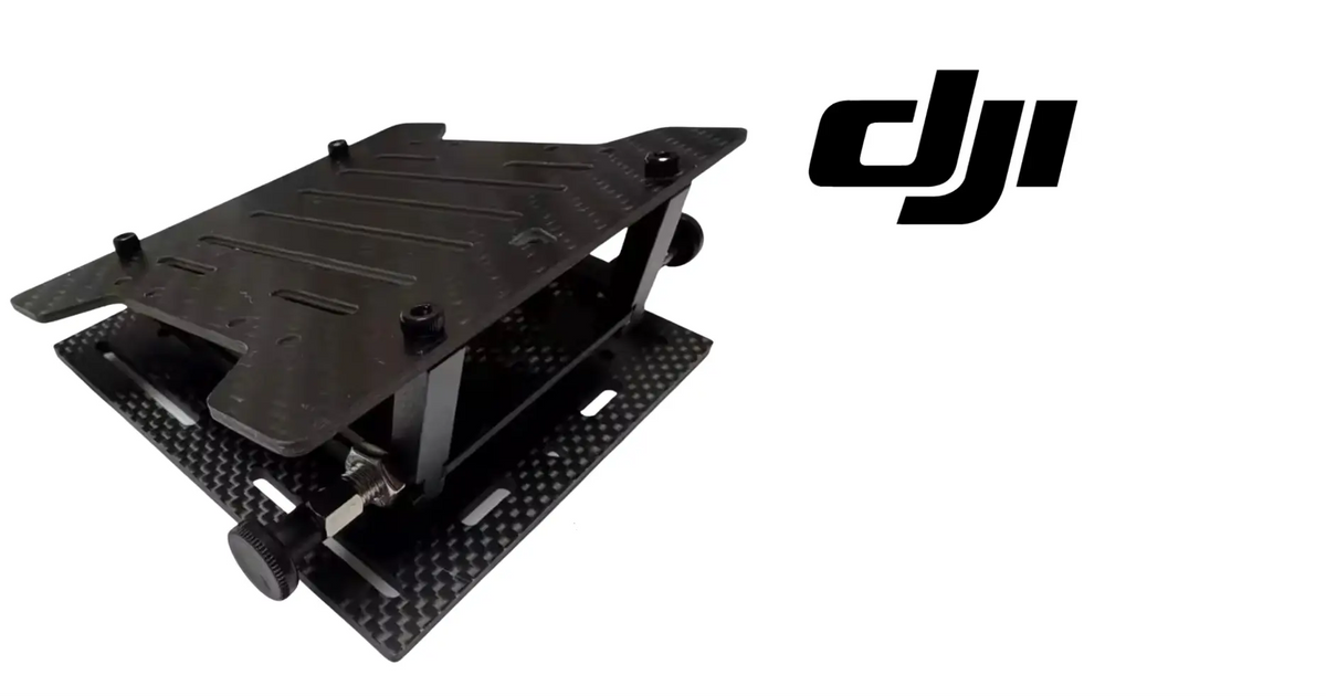 DJI Matrice 400 quick-release multi-payload mounting bracket, black carbon-fiber look