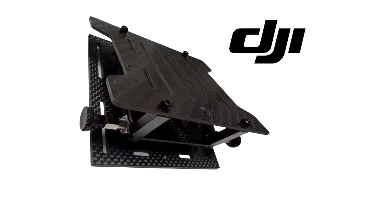 DJI Matrice 400 quick-release mounting bracket with side hardware, black