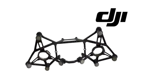 DJI dual gimbal bracket assembly, black frame with two circular gimbal mounts