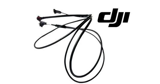 DJI Agras boom signal cable, black cable with several end connectors