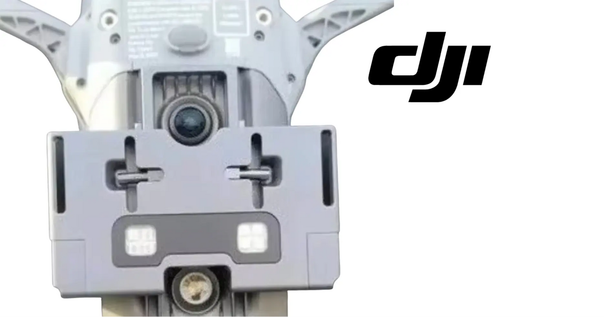 Warning light dropper kit mounting bracket with blue-red indicator lights