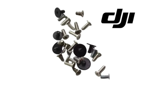 DJI Mini body screw kit, black crosshead screws with washers (multiple pieces)