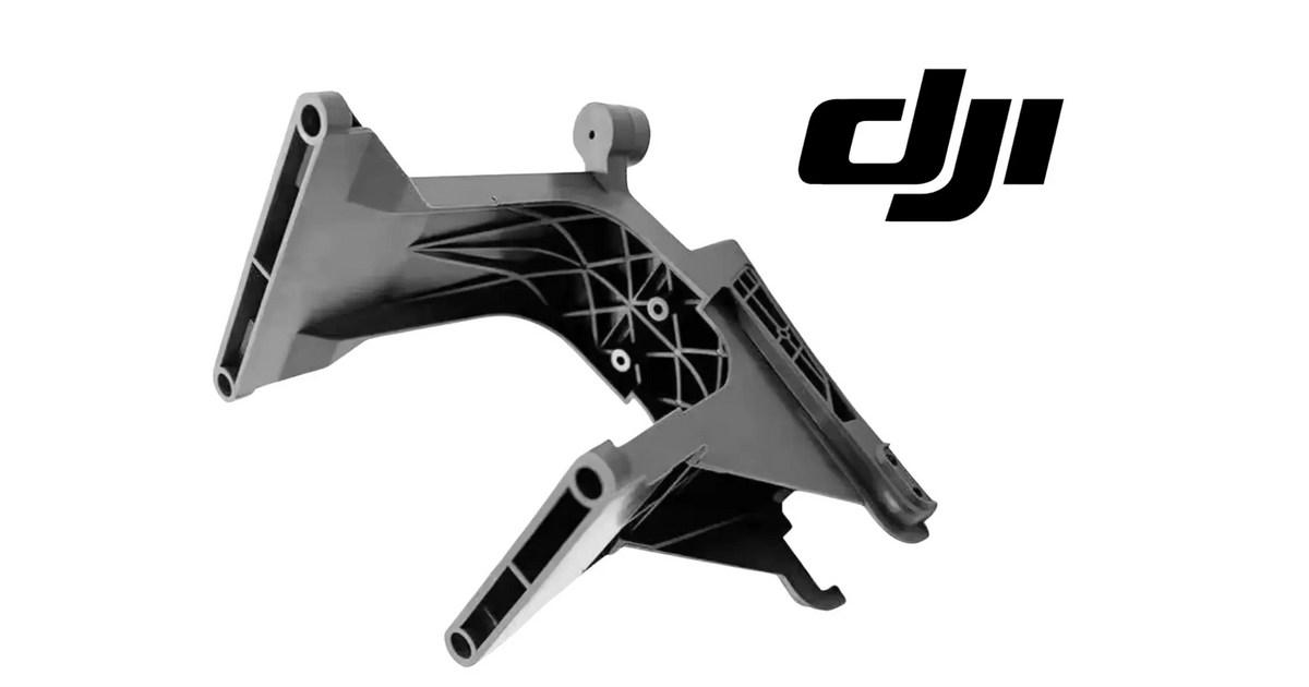 Dark gray FPV camera bracket frame with mounting holes and fork tabs