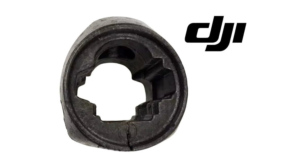 DJI motor protective shell cover, dark plastic with hex opening