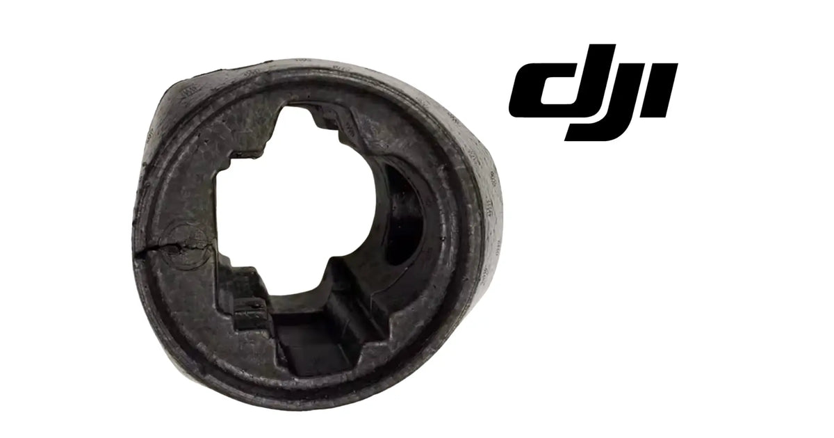 DJI motor protective shell cover, dark plastic with recessed center