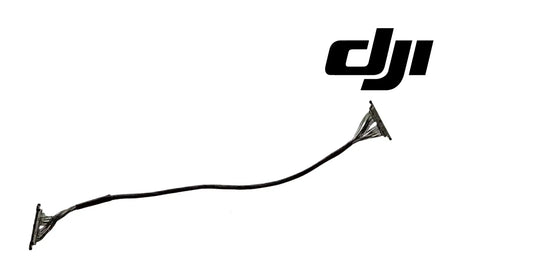 DJI OEM gimbal coaxial cable, black wire with long run and connector ends