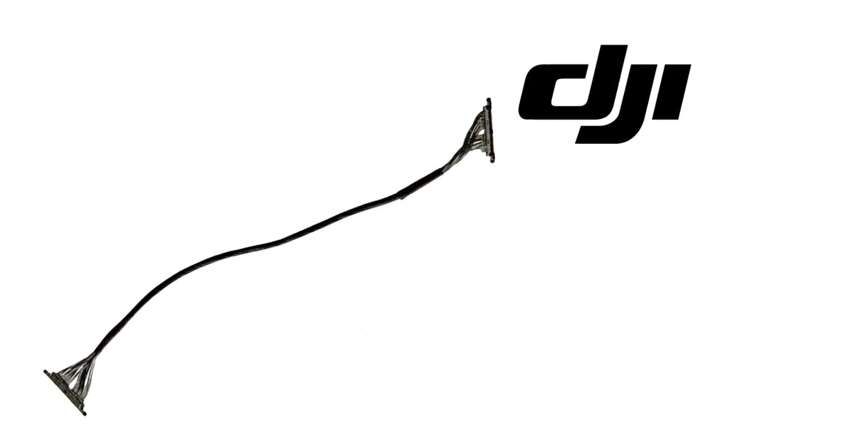 DJI OEM gimbal coaxial cable, black wire with connector ends