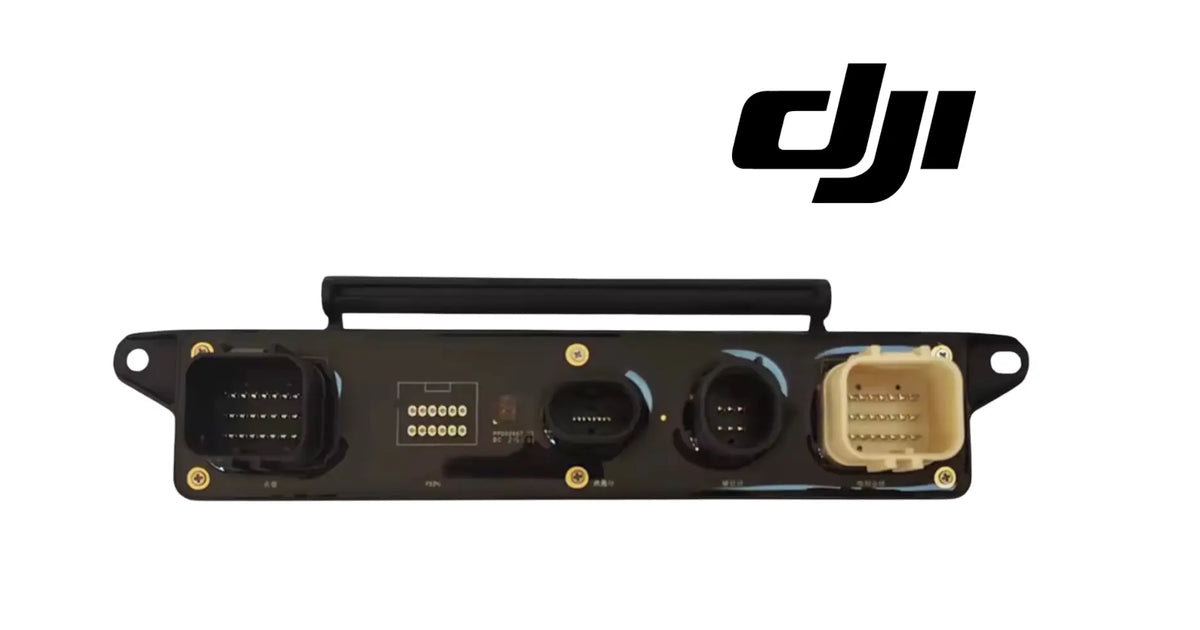 DJI Agras spray tank adapter board module with ports and electrical connectors