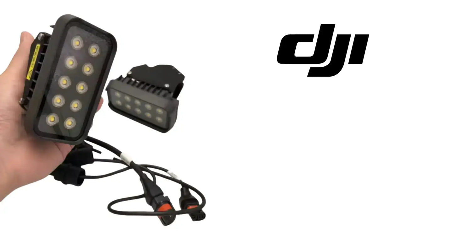 DJI Agras T50 OEM LED flood lights included in the Night Operations Lighting Kit