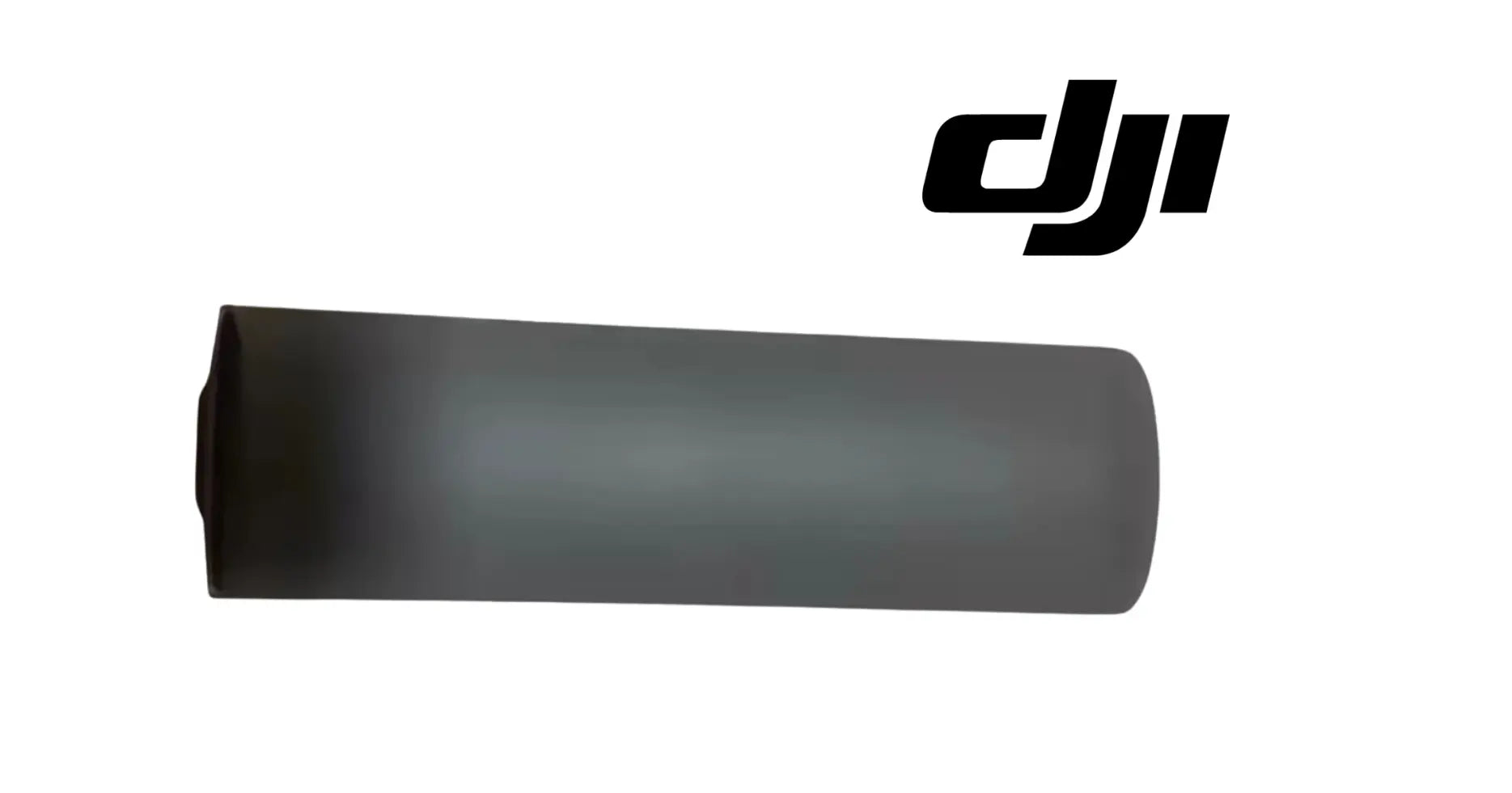 Dark gray cylindrical cable cover plate, side profile view.