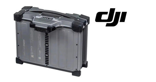 Talos T60X flight battery with front label panel, dual handles, and dark port areas