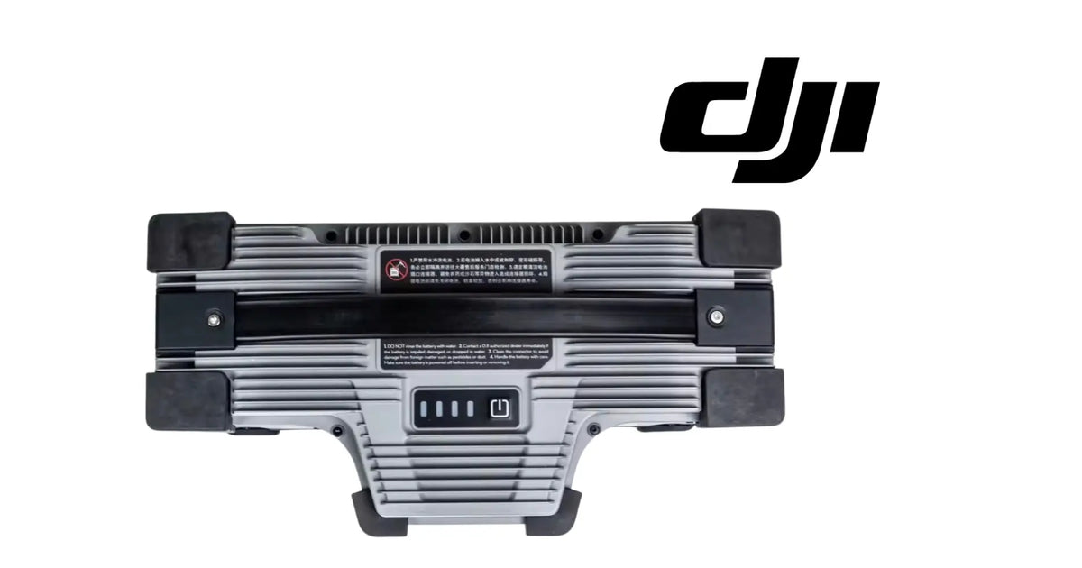 Talos T60X flight battery underside with metal panel, vent slots, and connector strip
