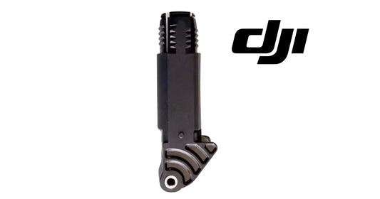 DJI Agras spray lance shaft sleeve, black housing with metal mounting base