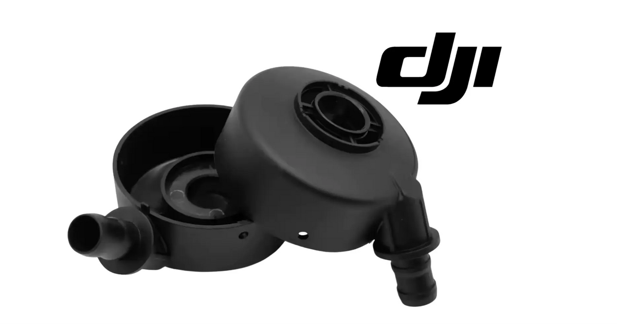 Atomized sprinkler lower cover, black plastic housing with circular nozzle ports
