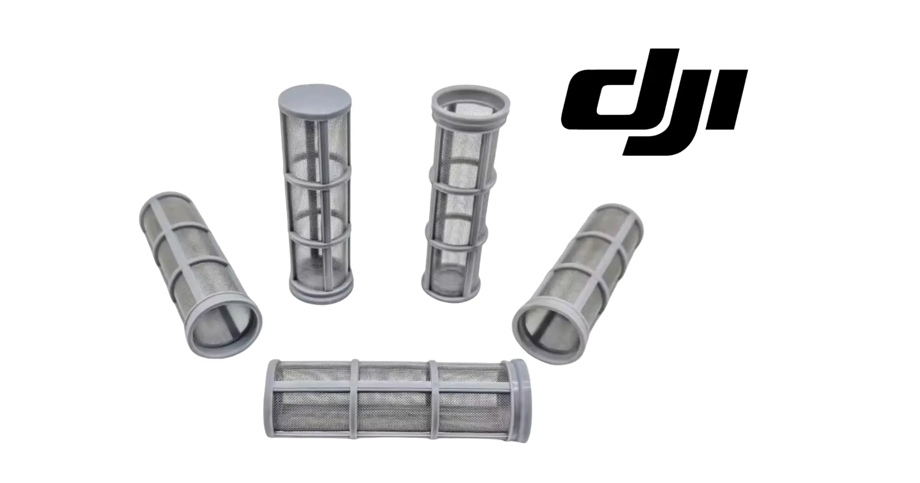 Set of cylindrical mesh filter fittings for DJI Agras