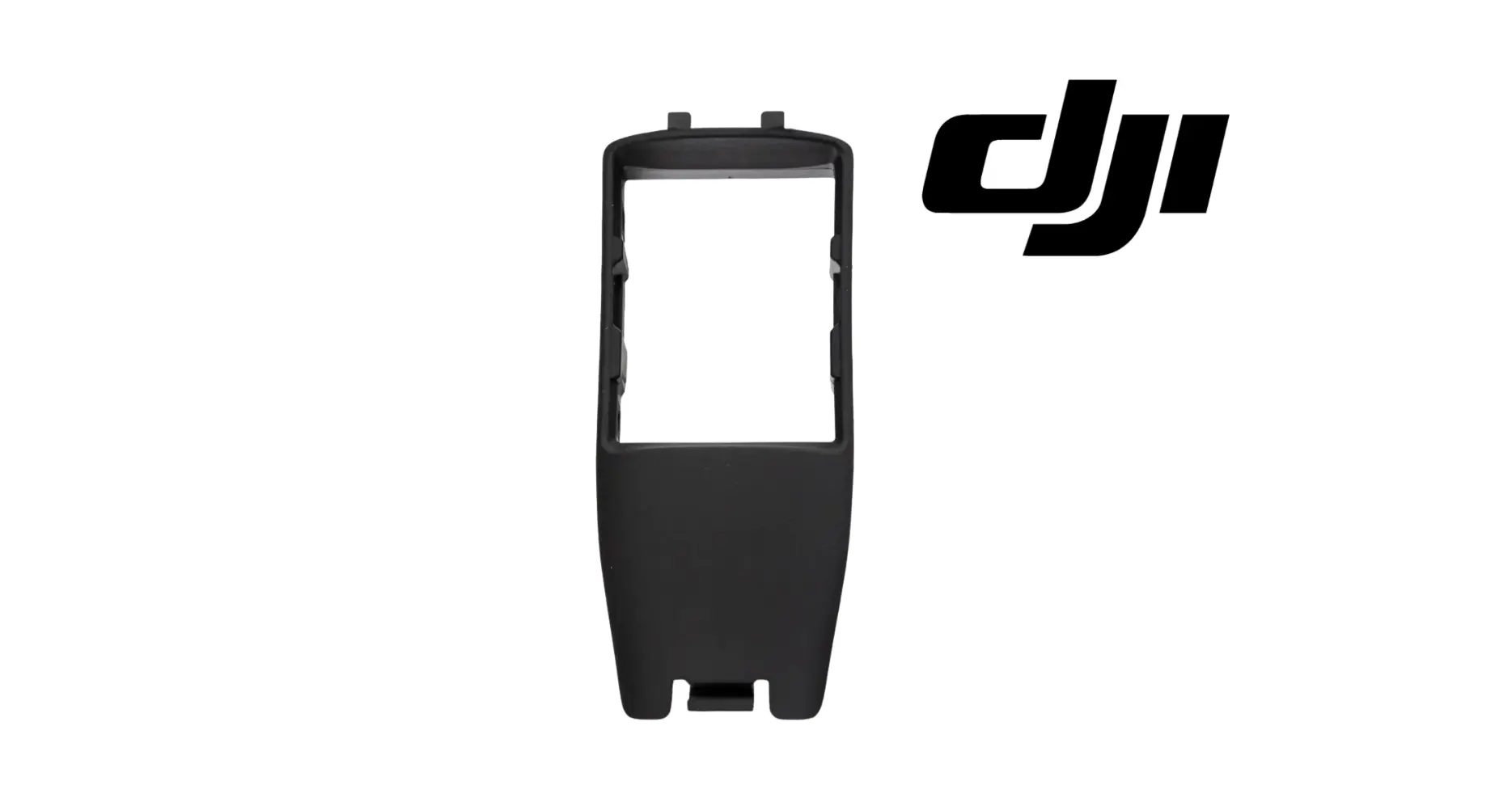 DJI Agras spray lance bottom shell, black plastic housing with rectangular window