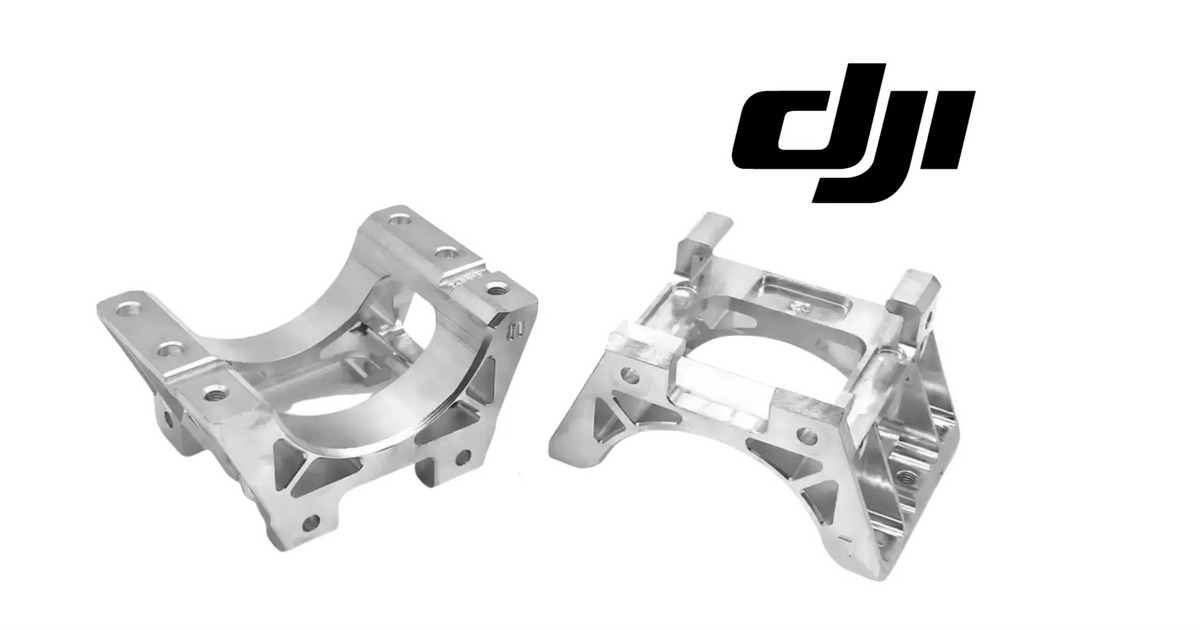 DJI Agras T40 motor fixing base brackets, upper and lower pieces shown together