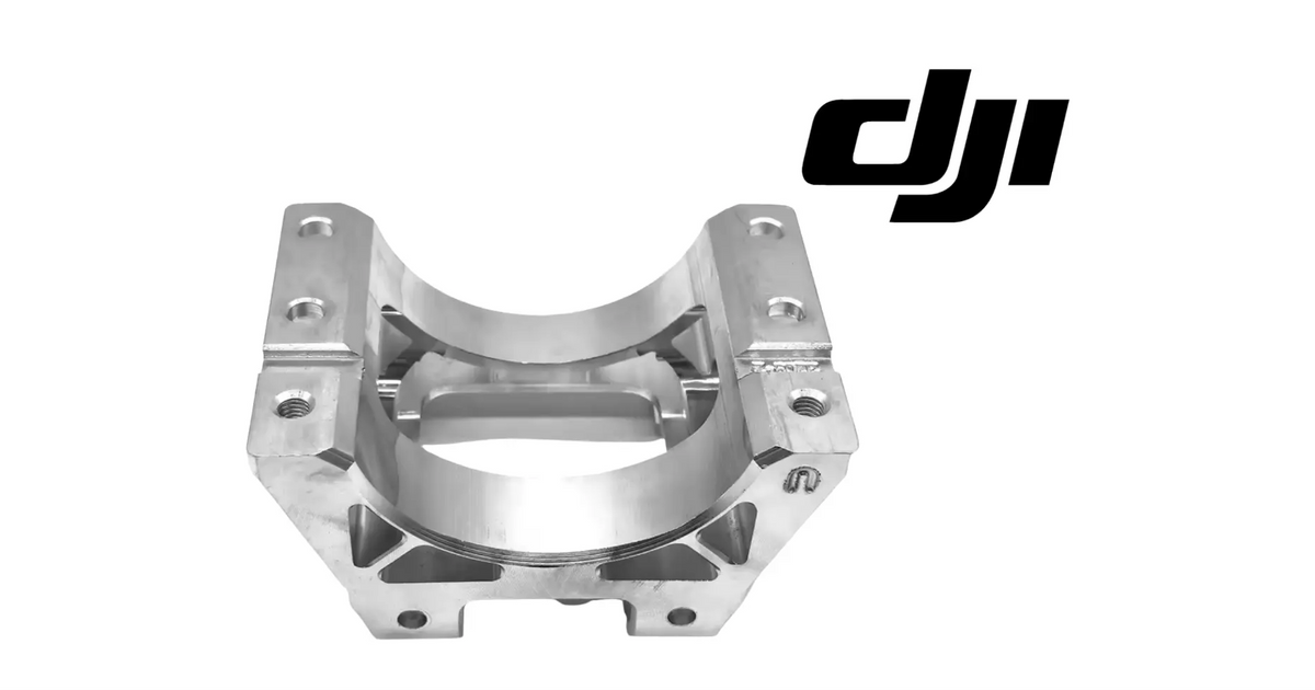 DJI Agras T40 motor fixing base, curved lower bracket with paired mounting holes