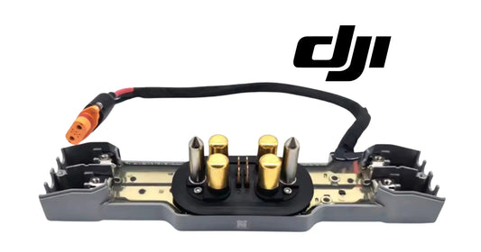 DJI Agras T100 paddle clamp circuit board module with wiring and gold contacts