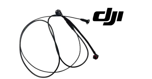 Boom signal cable for DJI Agras with black lead and dual connectors