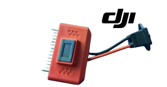 Battery maintenance adapter module with LCD, orange case, multi-pin connector and leads