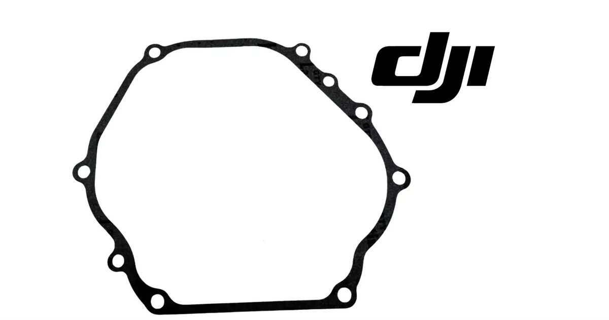 Large black generator gasket with perimeter holes for mounting