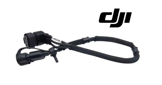 DJI Agras T100 payload adapter cable with inline connectors and black wiring harness