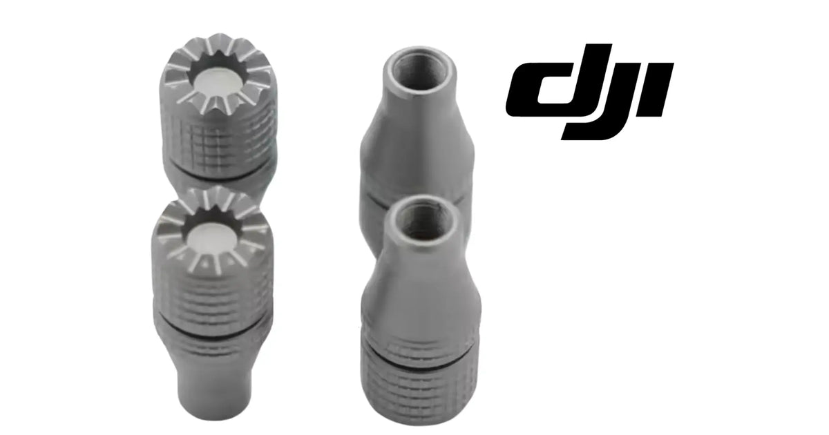 DJI Agras universal joystick rocker stinger tips, gray pair with ridged tops