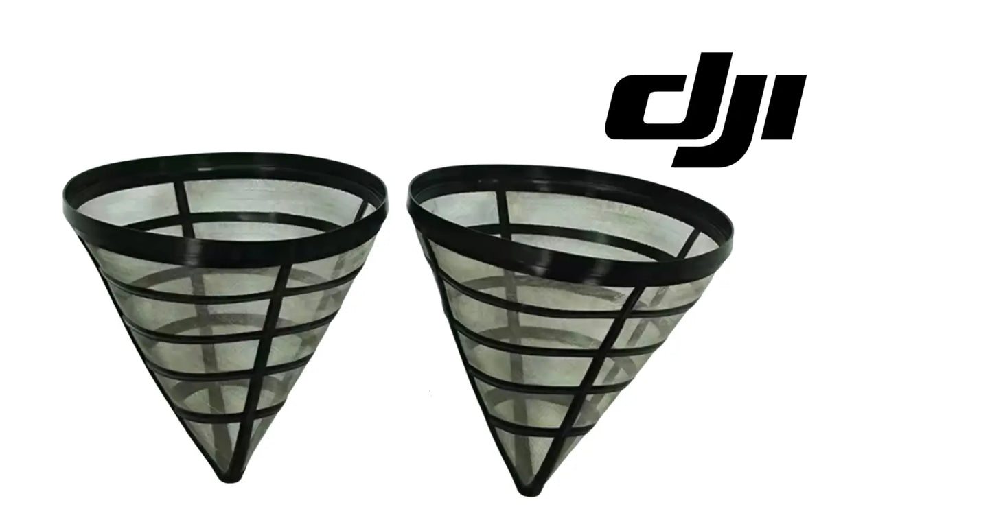 DJI Agras water filter screen set, two conical mesh filters for inlet/outlet