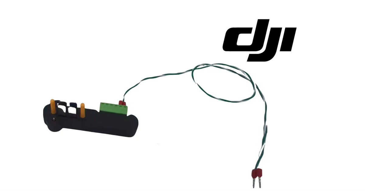 DJI battery diagnostic reader adapter with attached wire harness and connectors