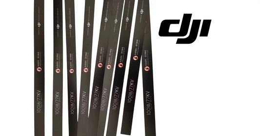 DJI propulsion motor sticker set, black vertical strips with 10033/48KV labels (10 pcs)
