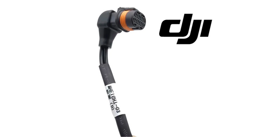 DJI Agras weighing sensor module with black cable and orange connector