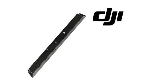 DJI Agras T50 front frame aluminum tube, long dark bar with multiple screw holes