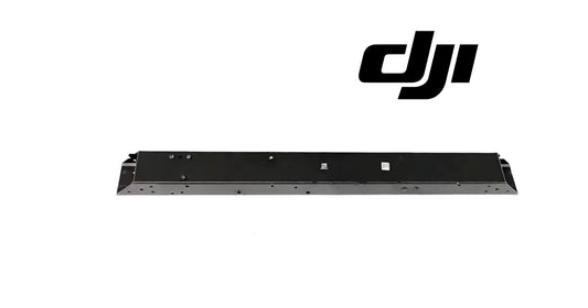 DJI Agras T50 front frame aluminum tube, dark crossbar panel with rows of mounting holes