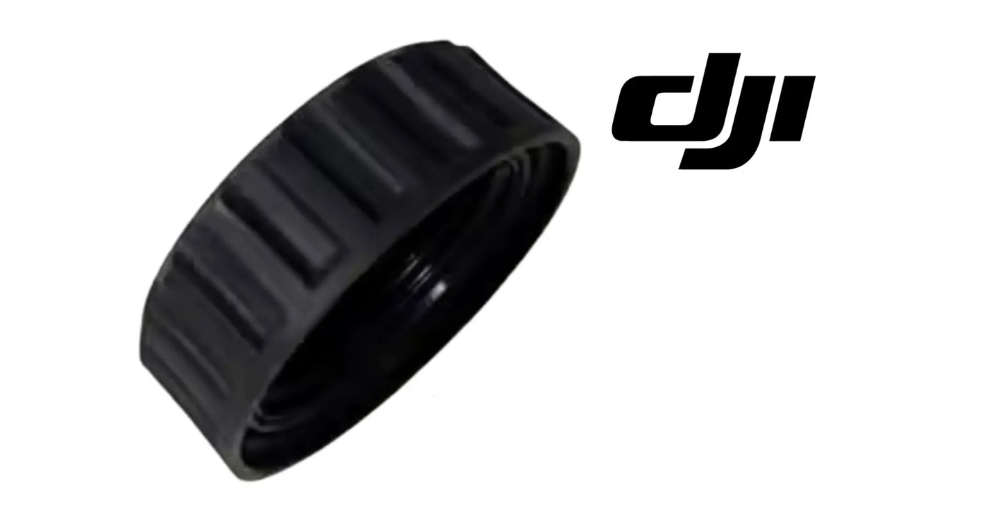 DJI lens cap module, black protective cap with ridged side