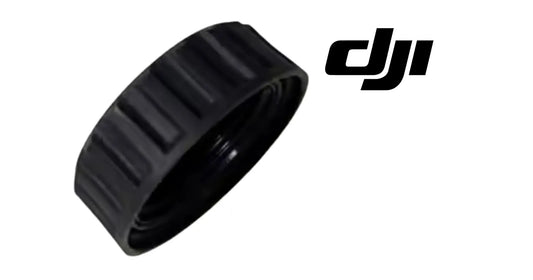 DJI lens cap module, black protective cap with ridged side