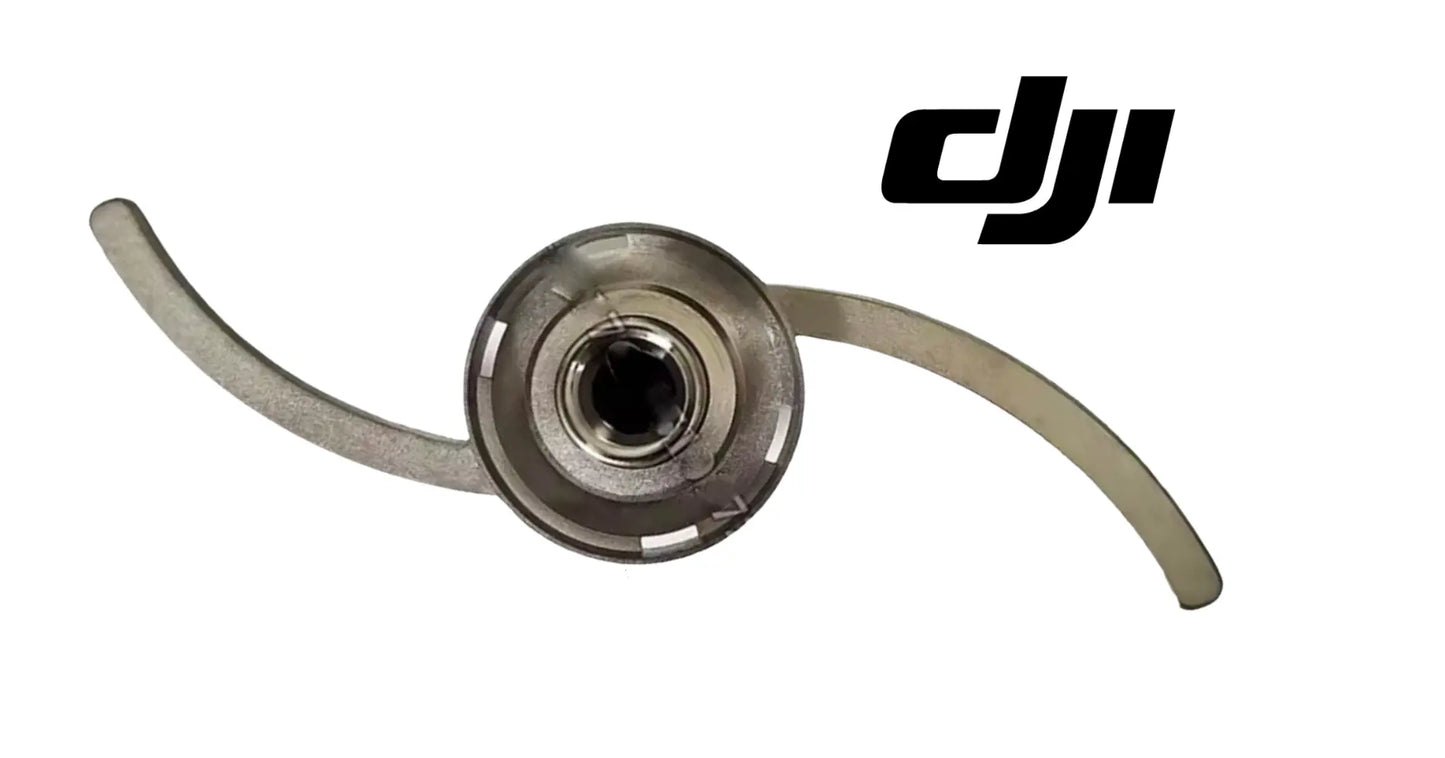 DJI Agras stirring rod agitator with circular hub and two curved metal blades