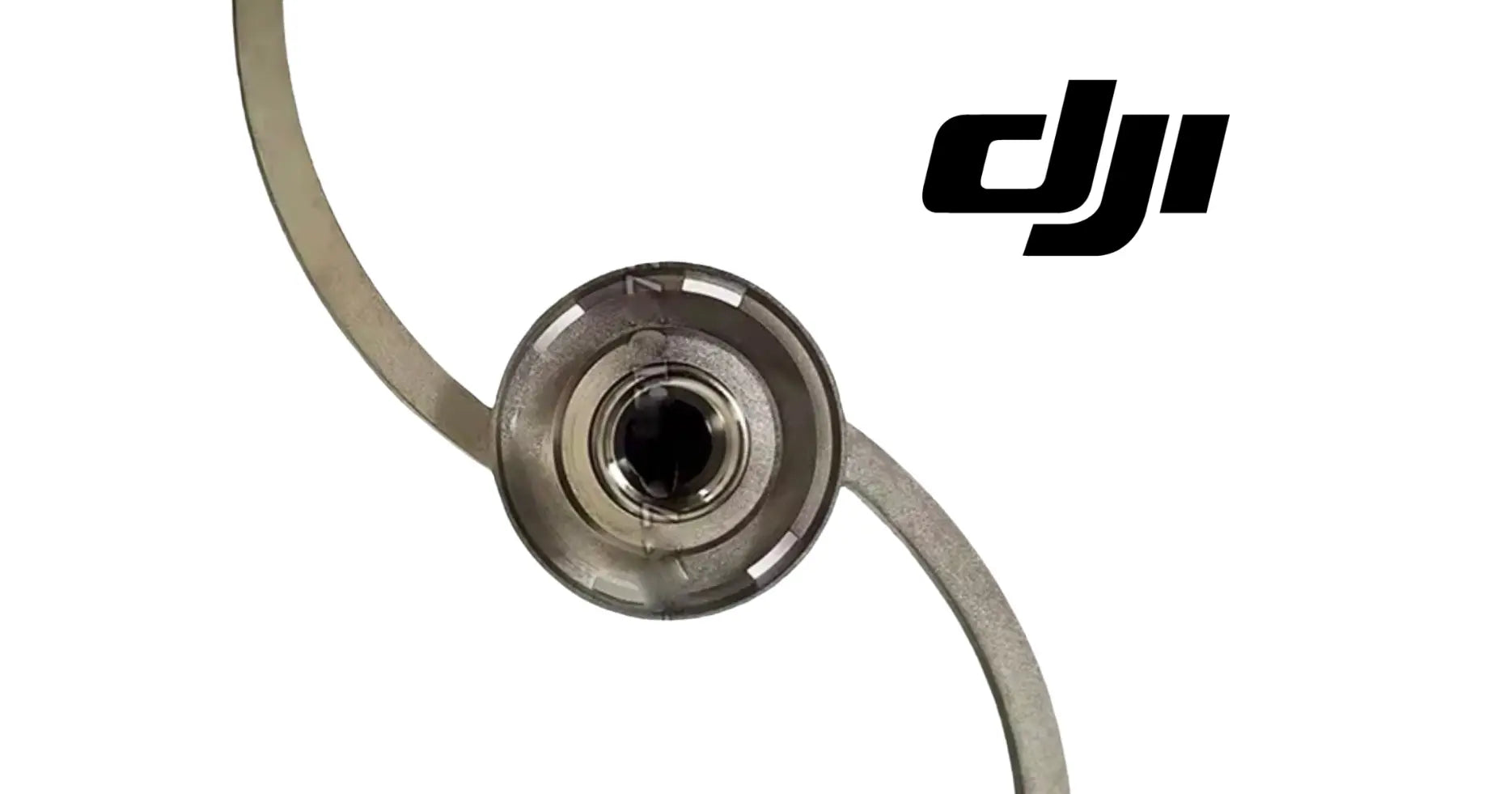 DJI Agras stirring rod agitator, circular hub with two curved blade arms