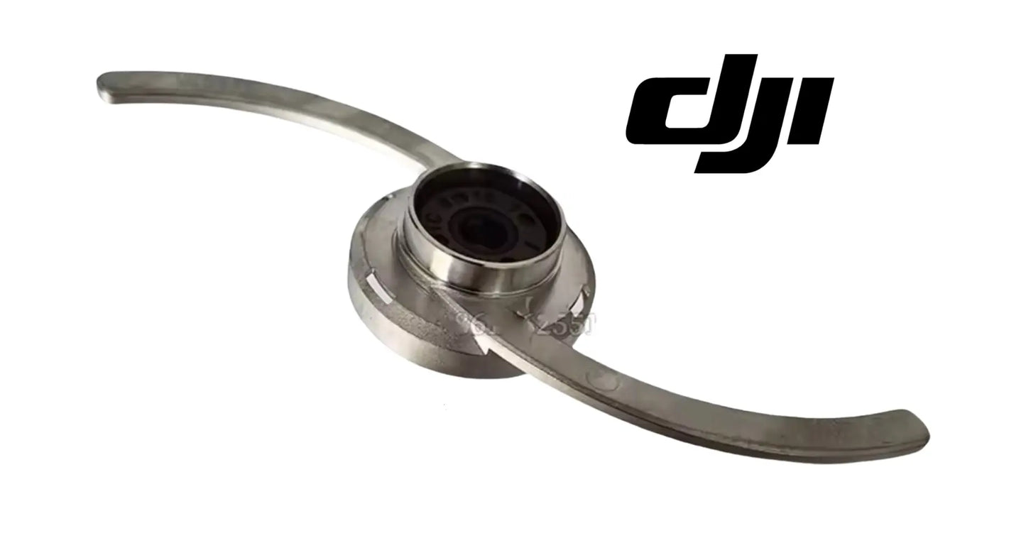DJI Agras stirring rod agitator with end hub and two curved blade arms