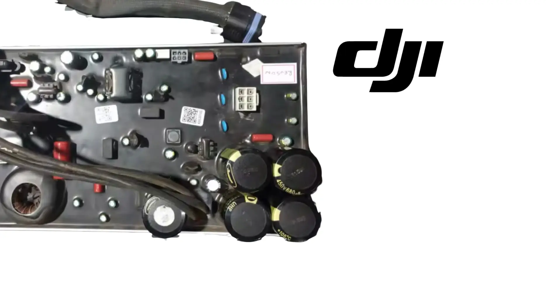 DJI Agras AC-DC power module control board with ports and indicator caps