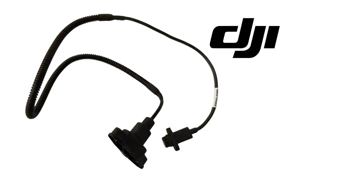 DJI rear vision radar signal cable with two black connectors and wiring